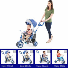 Load image into Gallery viewer, Fold &#39;n Go™ 4-in-1 Trike - Royal Blue
